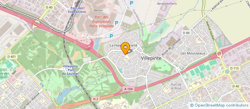 localisation de l'entreprise SCI FRK84 à VILLEPINTE
