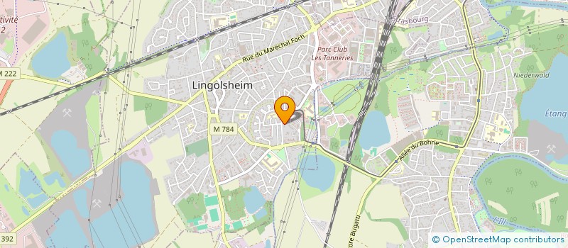 localisation de l'entreprise SCI FRM  LINGOLSHEIM