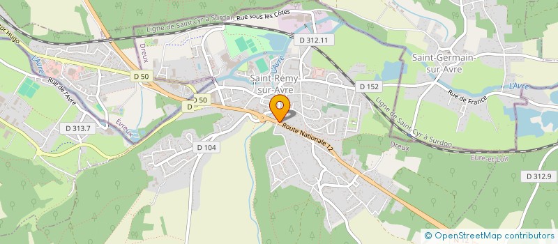 localisation de l'entreprise SCI FRMM à SAINT-REMY-SUR-AVRE