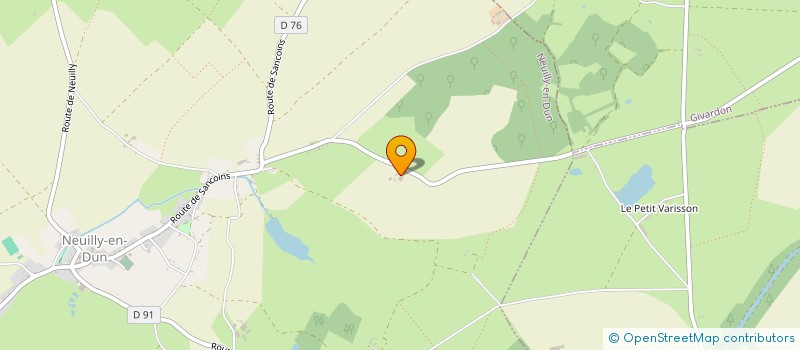 localisation de l'entreprise SCI FROIDEVAL  NEUILLY-EN-DUN