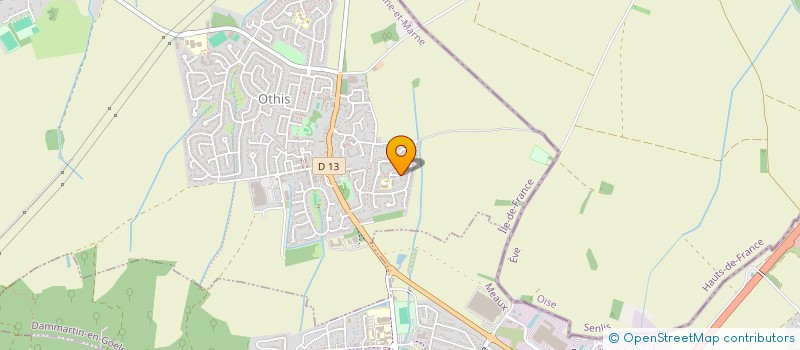 localisation de l'entreprise SCI FROIDS VENTS  OTHIS