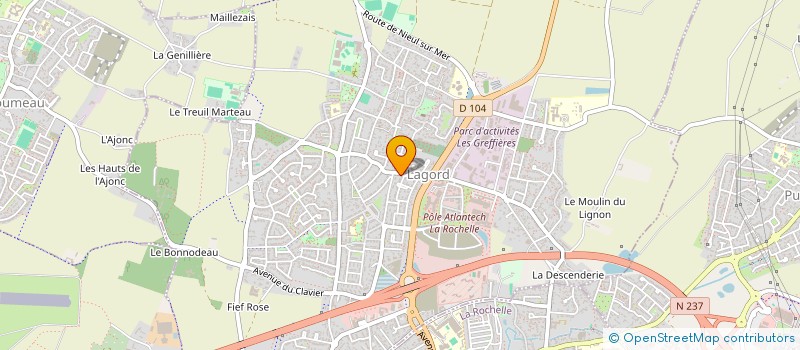 localisation de l'entreprise SCI FROMENTEAU  LAGORD