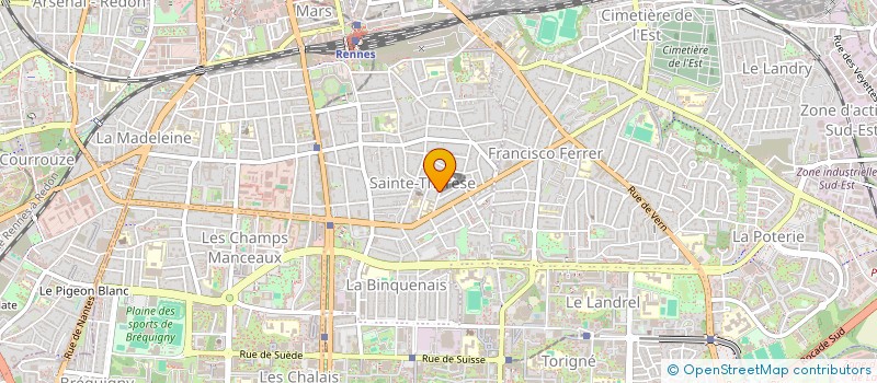 localisation de l'entreprise SCI FROMENTINE  RENNES