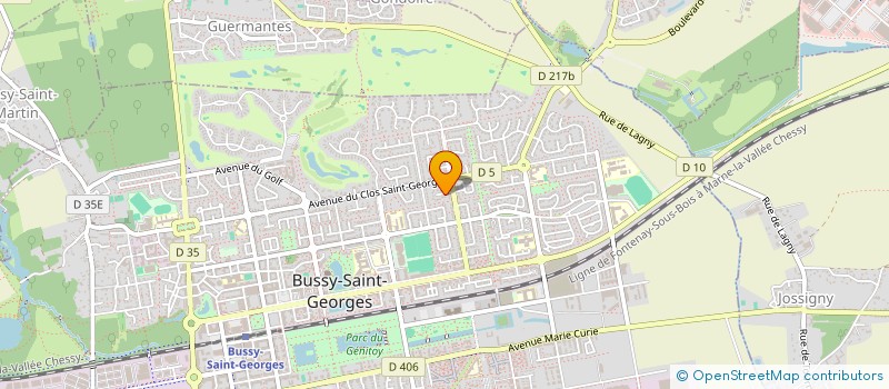 localisation de l'entreprise SCI FRONTALIS  BUSSY-SAINT-GEORGES