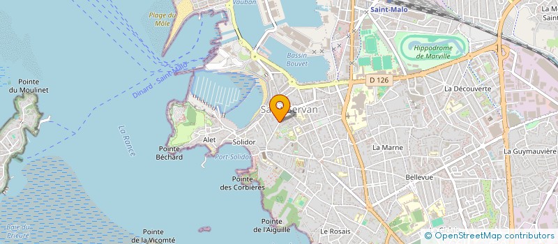 localisation de l'entreprise SCI FRONTENAC  SAINT-MALO