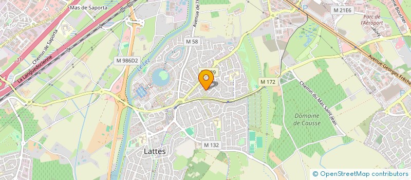 localisation de l'entreprise SCI FRONTI-PORT  LATTES