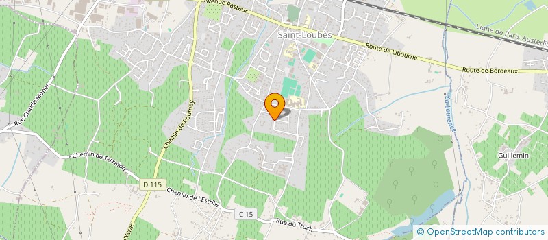 localisation de l'entreprise SCI FRONTIERE BELGE  SAINT-LOUBES