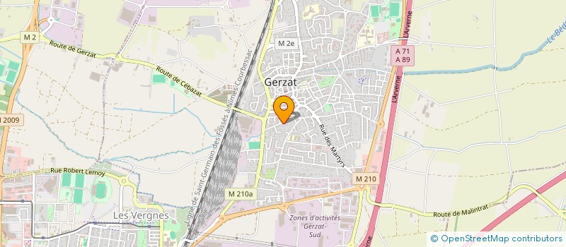 localisation de l'entreprise SCI FRONVAL  GERZAT