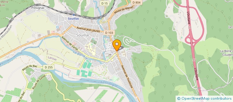 localisation de l'entreprise SCI FROSINI  SOUILLAC