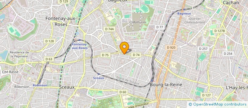 localisation de l'entreprise SCI FROT à SCEAUX