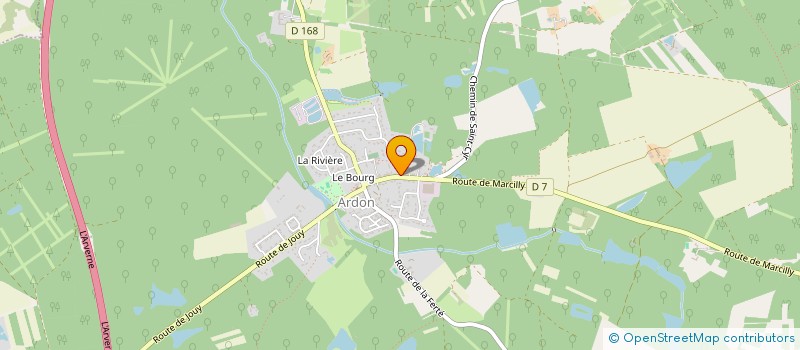 localisation de l'entreprise SCI FROUX INVEST à ARDON