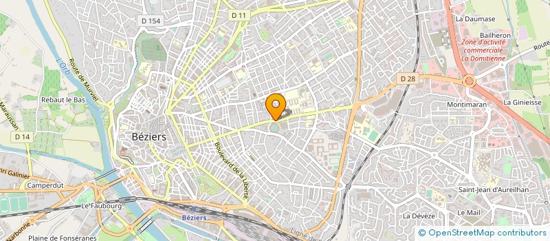 localisation de l'entreprise SCI FROYE PROSLIER  BEZIERS