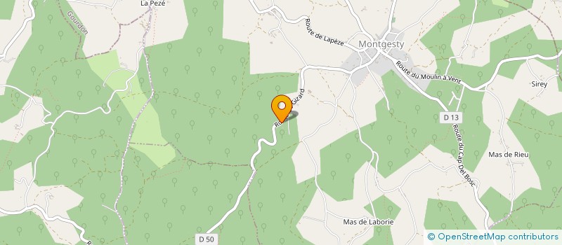 localisation de l'entreprise SCI FRP  MONTGESTY