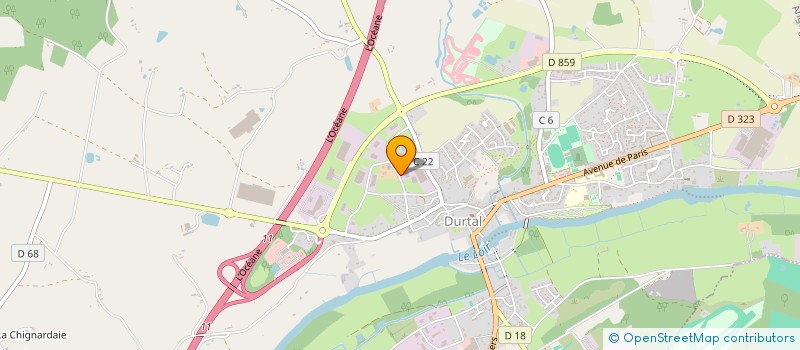 localisation de l'entreprise SCI FRPC  DURTAL