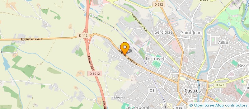 localisation de l'entreprise SCI FRPM  CASTRES