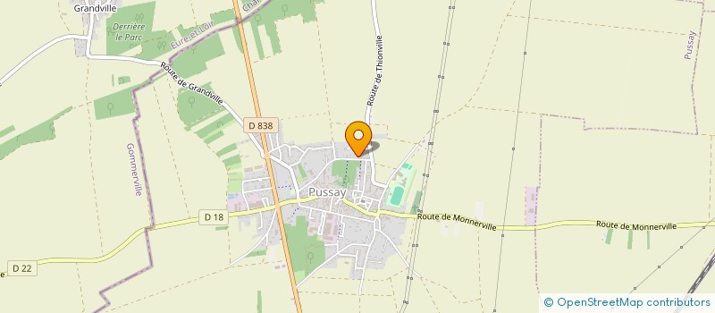 localisation de l'entreprise SCI FRS  PUSSAY