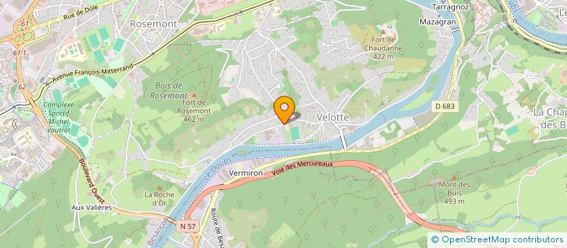 localisation de l'entreprise SCI FRUCTIMMO  BESANCON