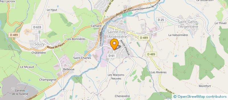 localisation de l'entreprise SCI FRUCTUS  SAINTE-FOY-L'ARGENTIERE