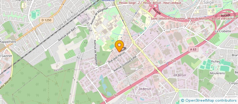 localisation de l'entreprise SCI FRUGES  PESSAC