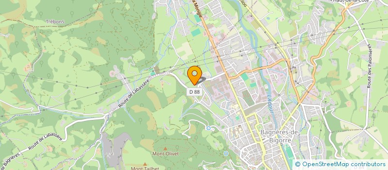 localisation de l'entreprise SCI FRUVILLE  BAGNERES-DE-BIGORRE