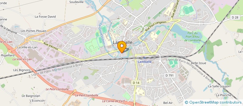 localisation de l'entreprise SCI FRUZE  LAMBALLE-ARMOR