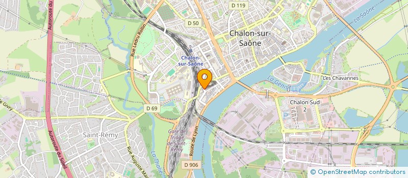 localisation de l'entreprise SCI FRYABA à CHALON-SUR-SAONE