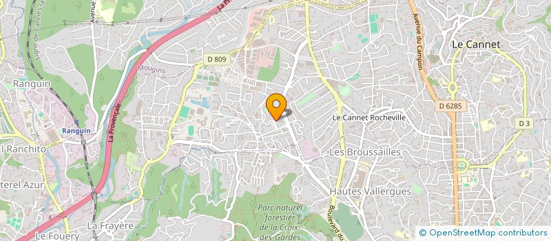localisation de l'entreprise SCI FRYAN à LE CANNET