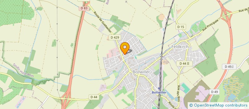 localisation de l'entreprise SCI FS2H  BOLLWILLER