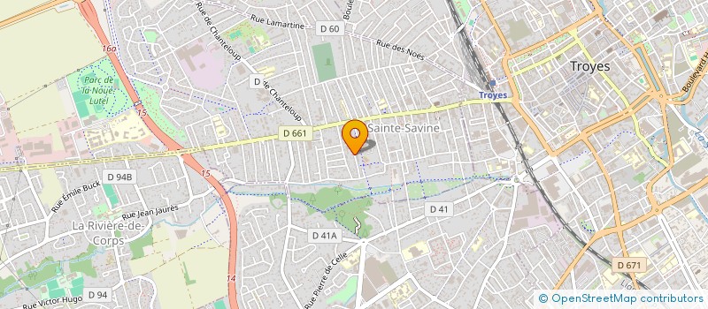 localisation de l'entreprise SCI FSA 10  SAINTE-SAVINE