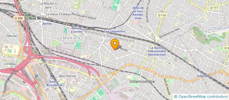 localisation de l'entreprise SCI FSC 3 à VILLEMOMBLE