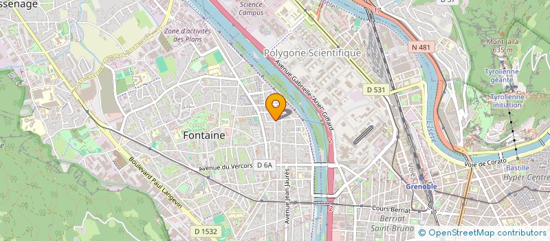 localisation de l'entreprise SCI FSD  FONTAINE