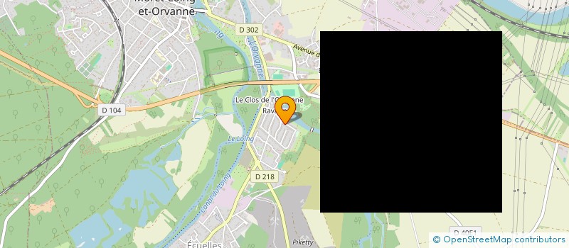 localisation de l'entreprise SCI FSH  MORET-LOING-ET-ORVANNE