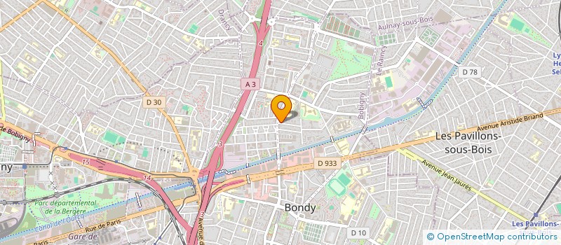 localisation de l'entreprise SCI FSH  BONDY