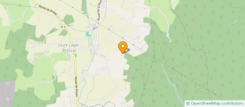 localisation de l'entreprise SCI FSM LA COTIERE  SAINT-LAGER-BRESSAC