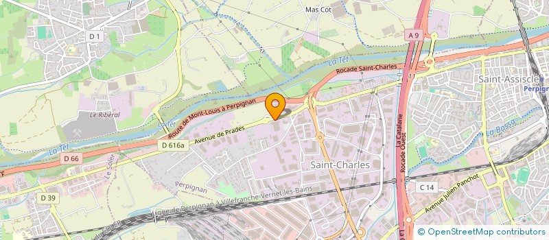 localisation de l'entreprise SCI FSMN  PERPIGNAN