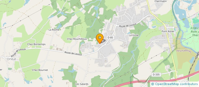 localisation de l'entreprise SCI FSP  ORLEAT