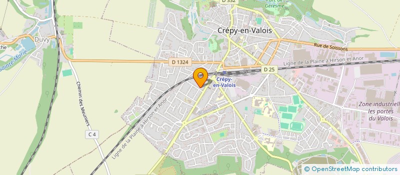 localisation de l'entreprise SCI FT DUVY  CREPY-EN-VALOIS