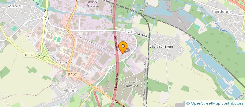 localisation de l'entreprise SCI FT2M  ALLONNE