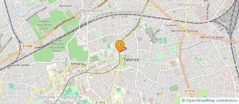 localisation de l'entreprise SCI FTI  TALENCE