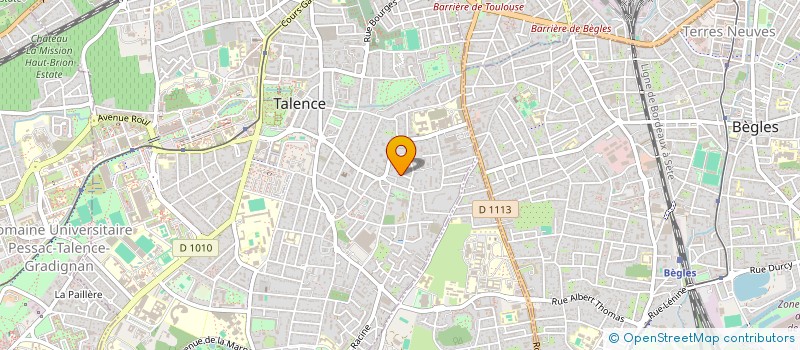 localisation de l'entreprise SCI FTJ  TALENCE