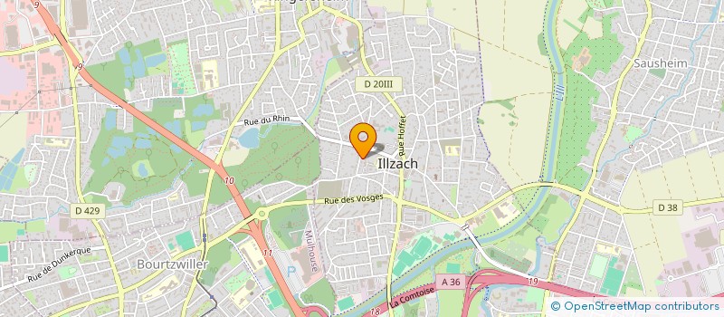 localisation de l'entreprise SCI FTJ IMMO  ILLZACH