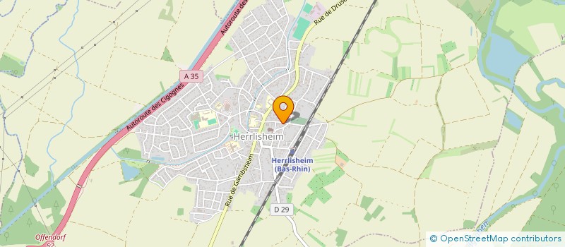 localisation de l'entreprise SCI FTL  HERRLISHEIM