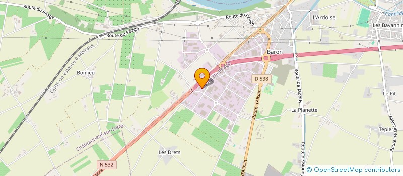 localisation de l'entreprise SCI FTMG IMMO  BOURG-DE-PEAGE