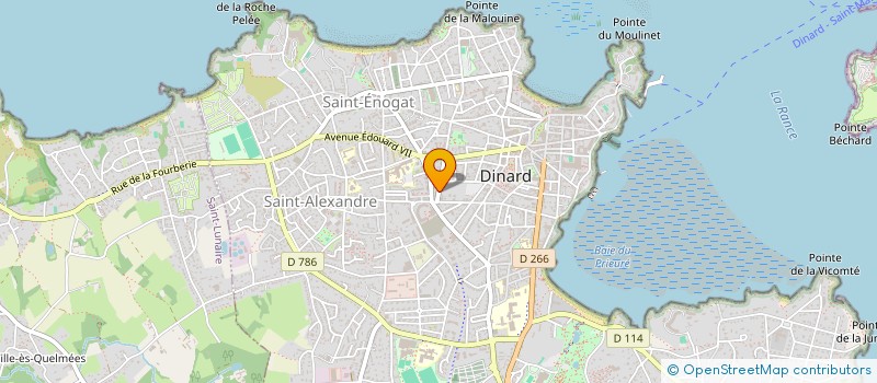 localisation de l'entreprise SCI FTPK  DINARD