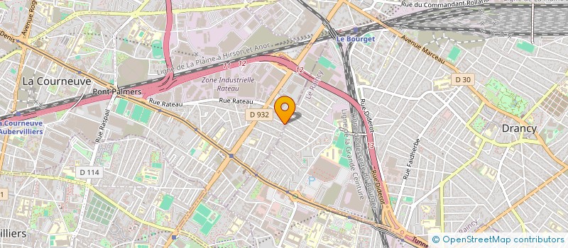 localisation de l'entreprise SCI FTR à LA COURNEUVE