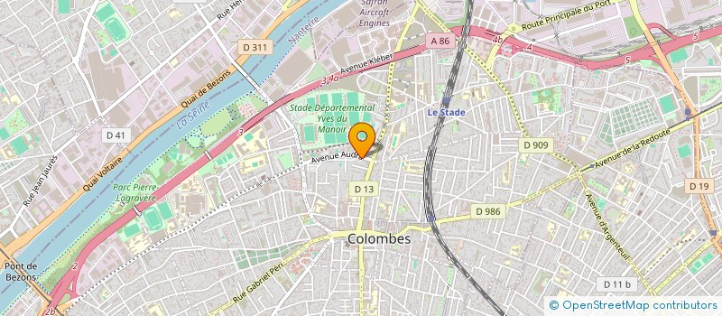 localisation de l'entreprise SCI FTR à COLOMBES