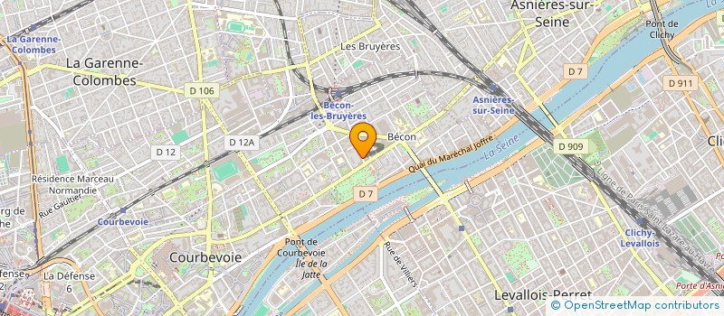 localisation de l'entreprise SCI FTSD CASANOVA à COLOMBES