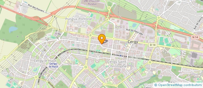 localisation de l'entreprise SCI FTSM  CERGY