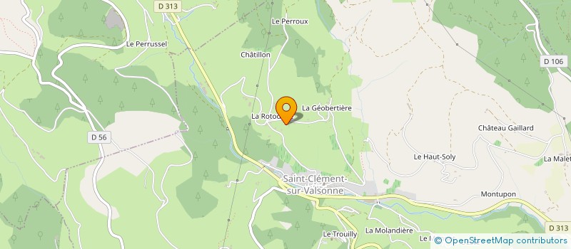 localisation de l'entreprise SCI FTSV  SAINT-CLEMENT-SUR-VALSONNE