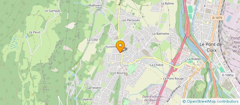 localisation de l'entreprise SCI FTY  CLAIX